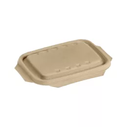 Couvercle bagasse marron 16.5x23cm (46130)